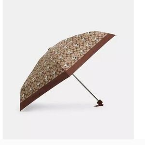 NWT Coach X Peanuts Uv Protection Mini Umbrella In Signature Snoopy Print CBS80